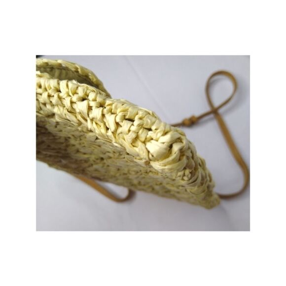 Lucky Brand Floral Straw Crossbody Shoulder Bag - Picture 11 of 11